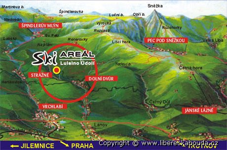 Libereck� bouda - mapa